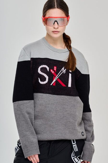 Свитер DE SKI серый/черный