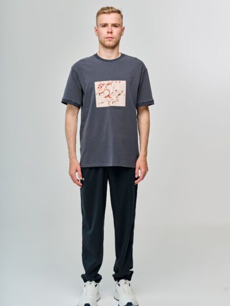 Футболка DE Картина оверсайз серый