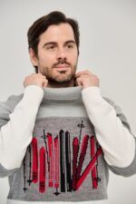 Свитер DE Ski wall белый/серый — изображение 4